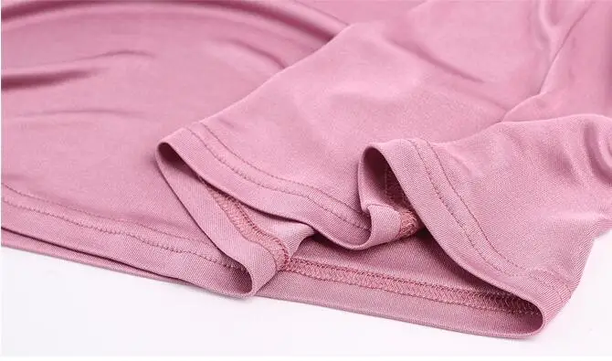 Женская эластичная футболка с драпировкой топ из 50% шелка вискозы 6 цветов