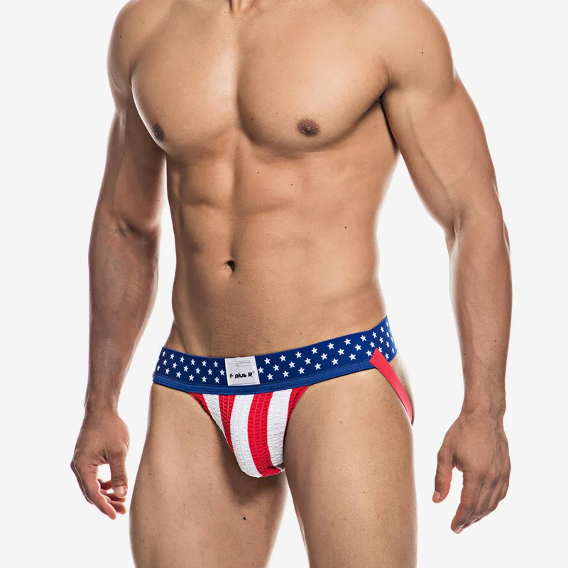 Мужские трусы джоки в полоску желтые стринги сексуальное нижнее белье для мужчин