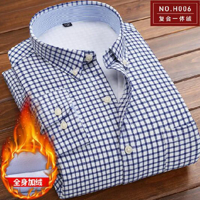 Мужская осенне-зимняя одежда для улицы однобортные рубашки Camisa с добавлением