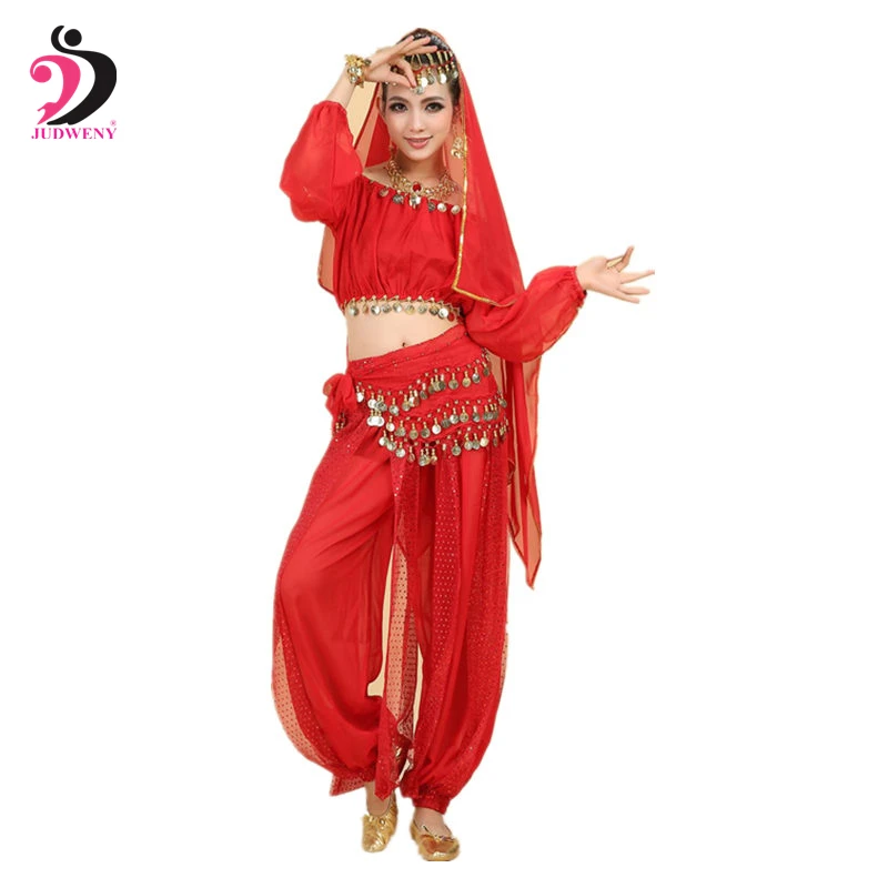 Новый костюм для танца живота Женский Болливуд Восточный живот танцевальная