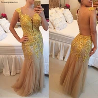 high quality prom dress beautiful tulle beaded applique special occasion dress evening party gown