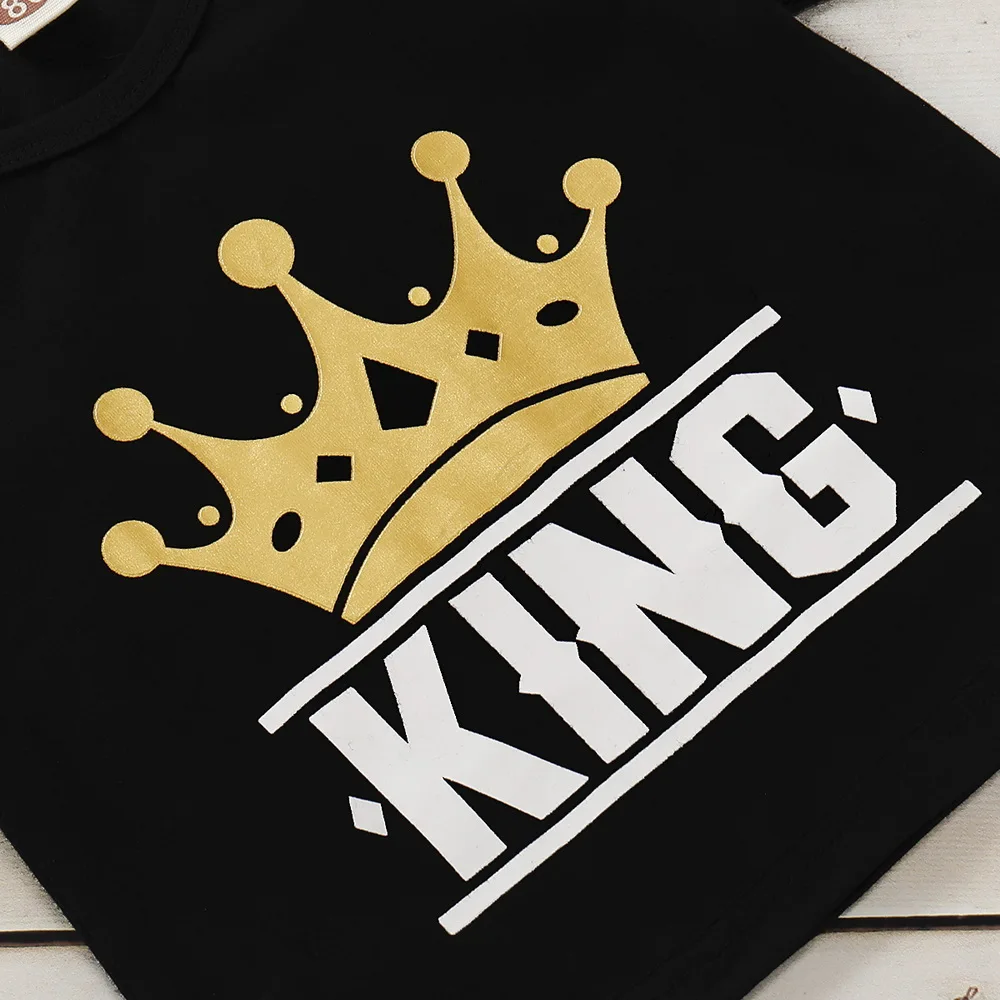 Одежда для маленьких мальчиков черная футболка с длинными рукавами комплект из