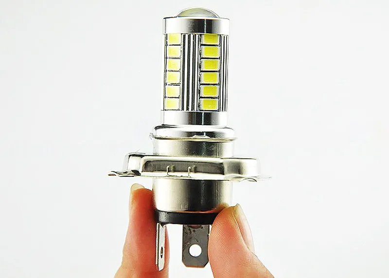 1 шт. H4 светодиодный ные лампы Автомобильные фары холодный белый 33 SMD 5630 5730