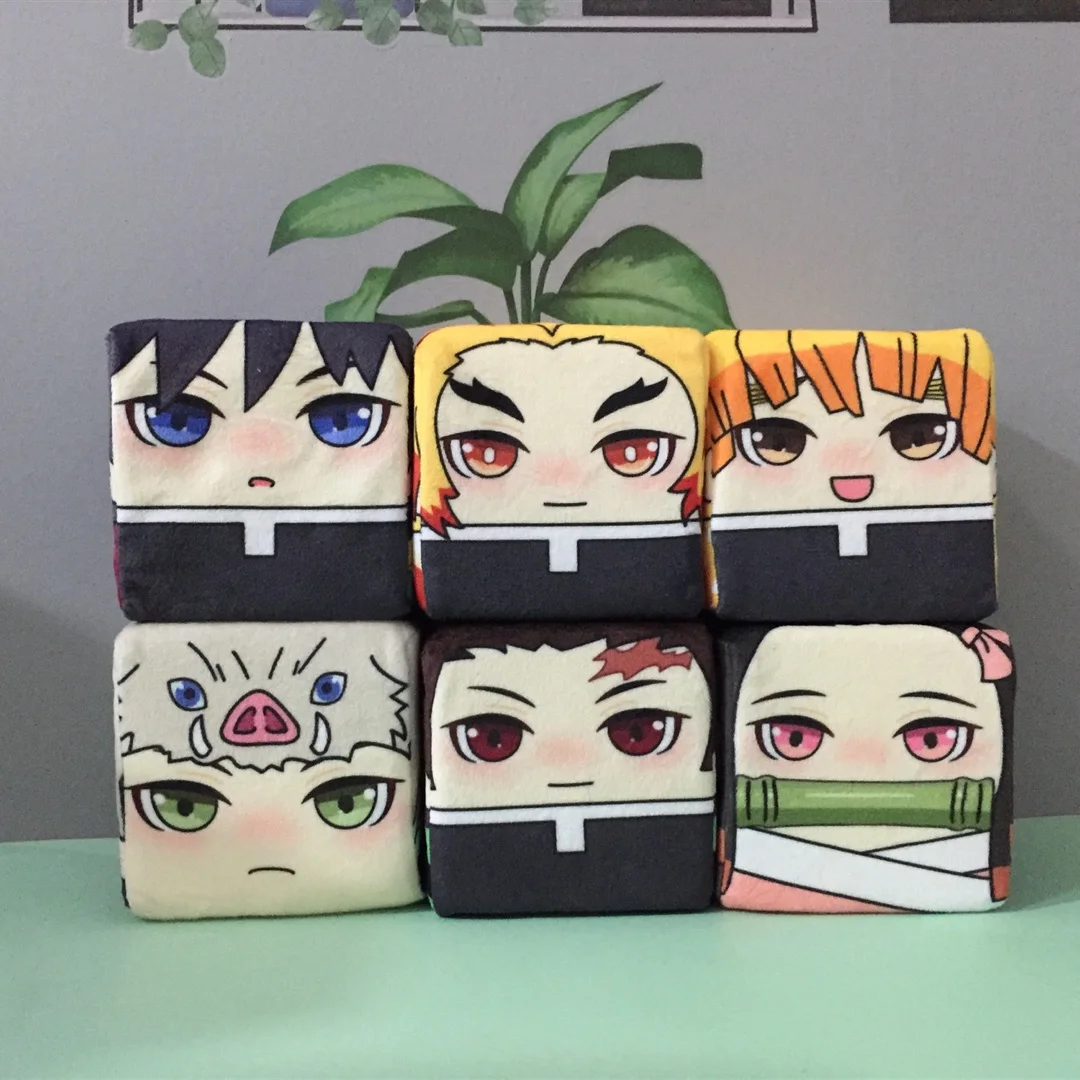 Аниме игра рассекающий демонов Подушка плюшевая кукла Tanjiro Nezuko Косплей Мягкие