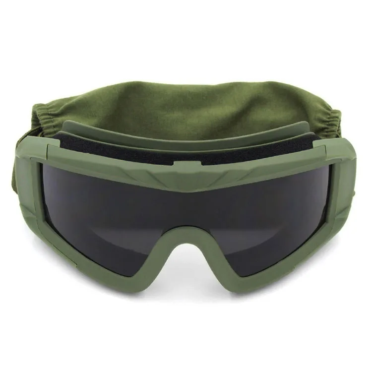 

Motorcycle Glasses,Headband goggles, three sets of lenses, anti - sand, uv, outdoor, cycling