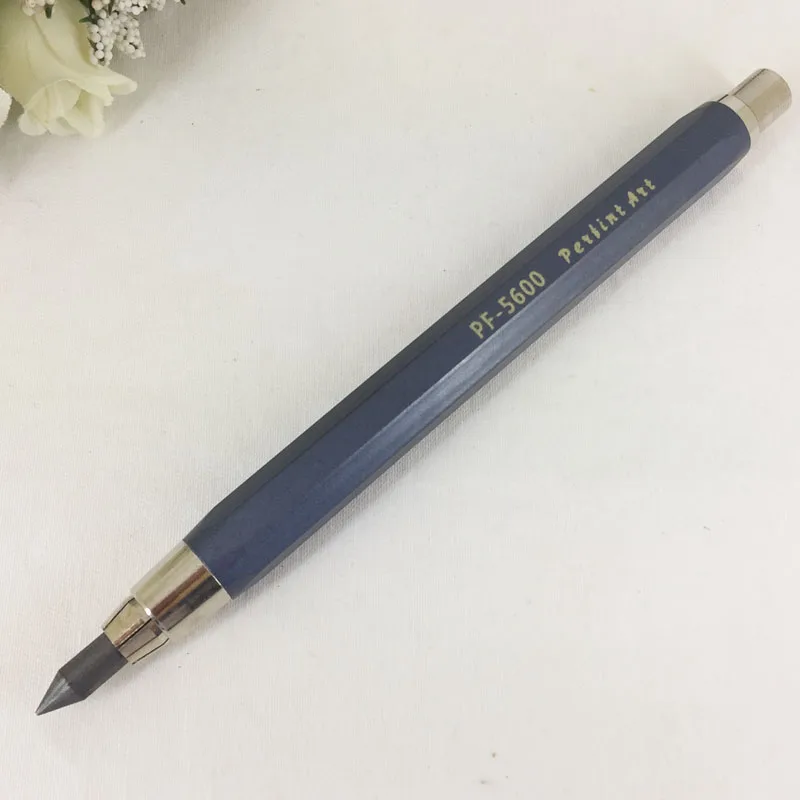 39g Metal Aluminium Heavy Pencil School Push Retractable Sketch Drawing Stationery Pencil