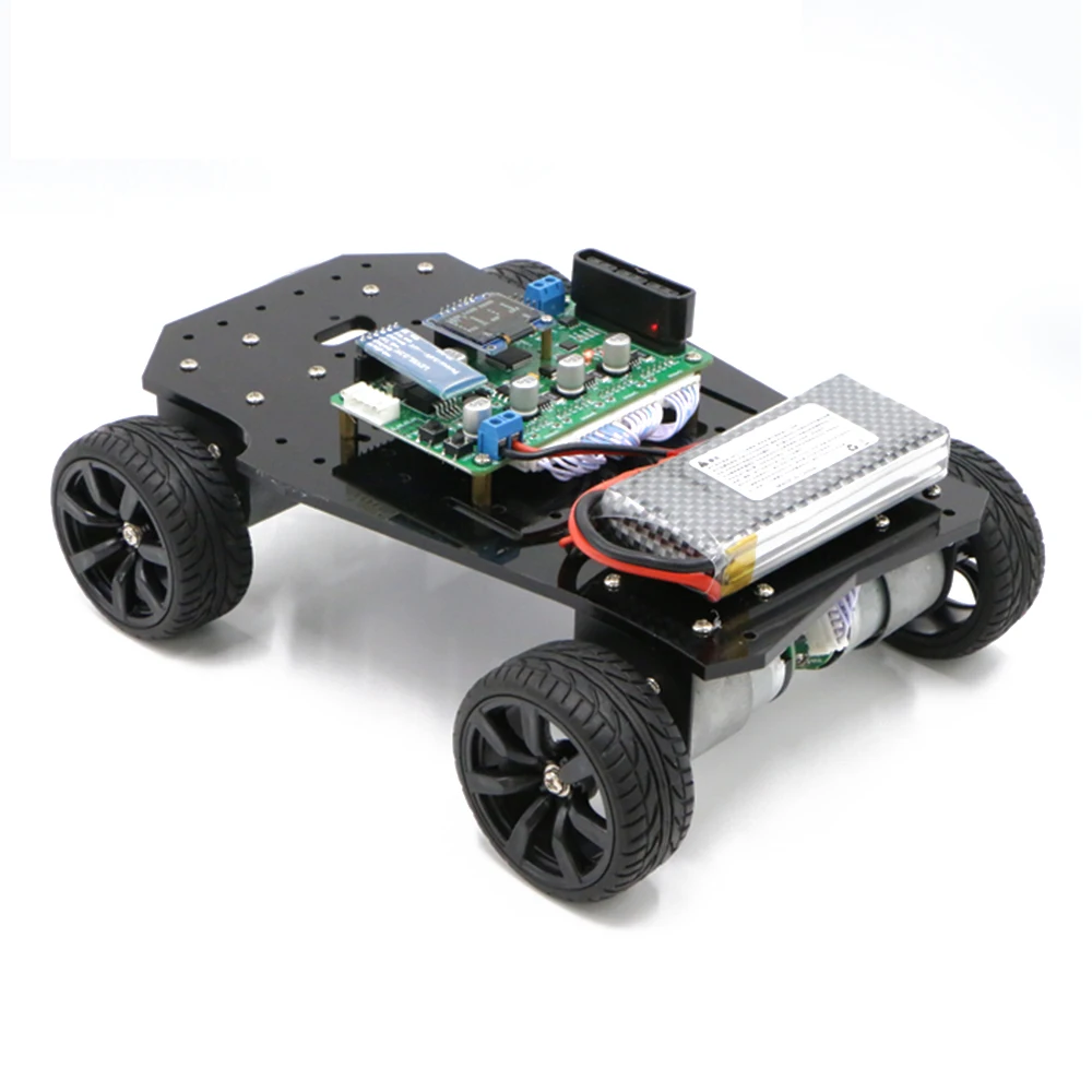 Four-wheel drive chassis intelligent car tracking obstacle avoidance robot 4 wheel 4WD |