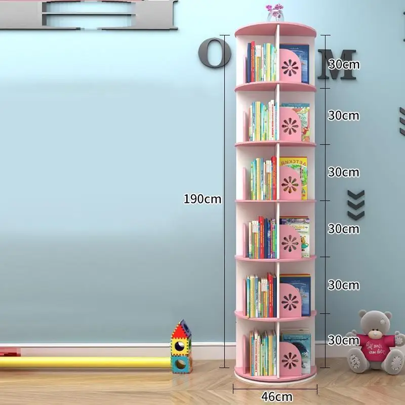 

Per La Casa Decoration Industrielle Legno Rotatable Rotate Libreria Scaffale Home Furniture Bookcase Librero Bookshelf Case