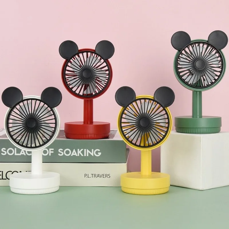 

Disney USB Portable Fan Rechargeable Mini Sports Fan 3 Speed Adjustable Mickey Fan Home Office