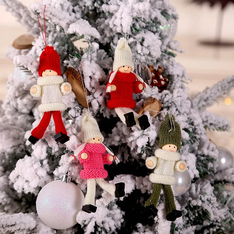 Christmas Angel Girl Boy Dolls Xmas Tree Ornament DIY Decoration for Home New Year 2020 Kids Gift |