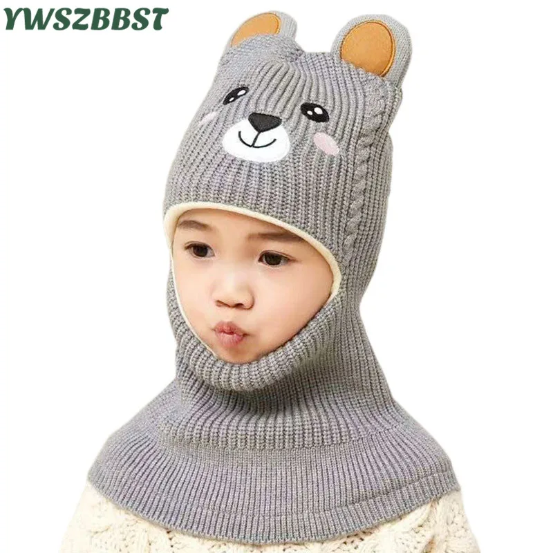 Новая модная детская шапка в комплекте бархатная мультяшная накидка на голову