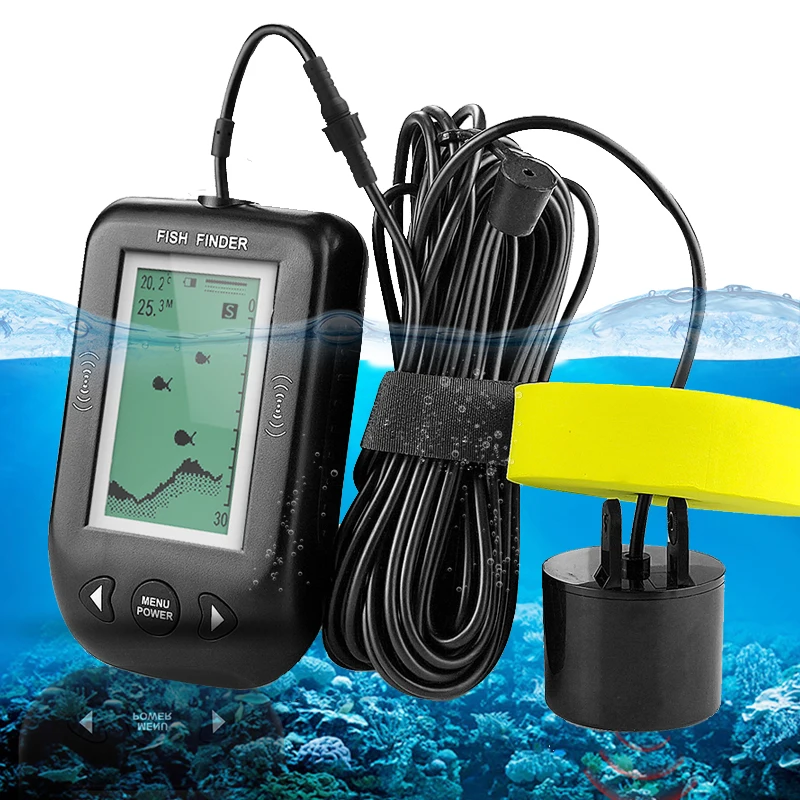 Портативный рыболокатор Erchang XF02 эхолокатор для поиска рыбы на расстоянии 0 6 100 м
