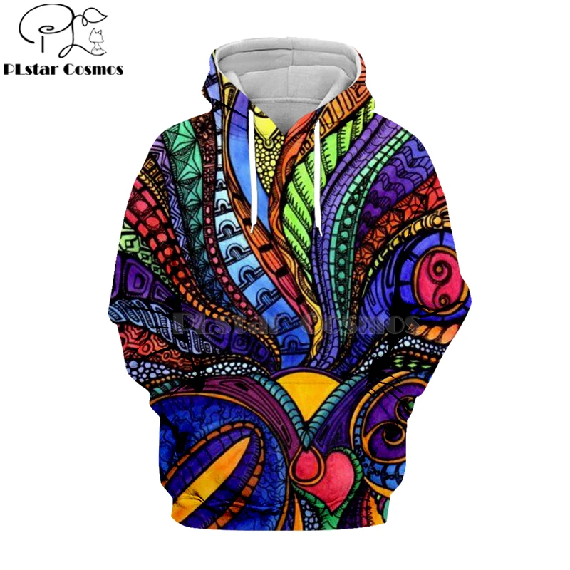 PLstar Cosmos Хиппи Мандала Триппи абстрактные психоделические 3d толстовки/Свитшот