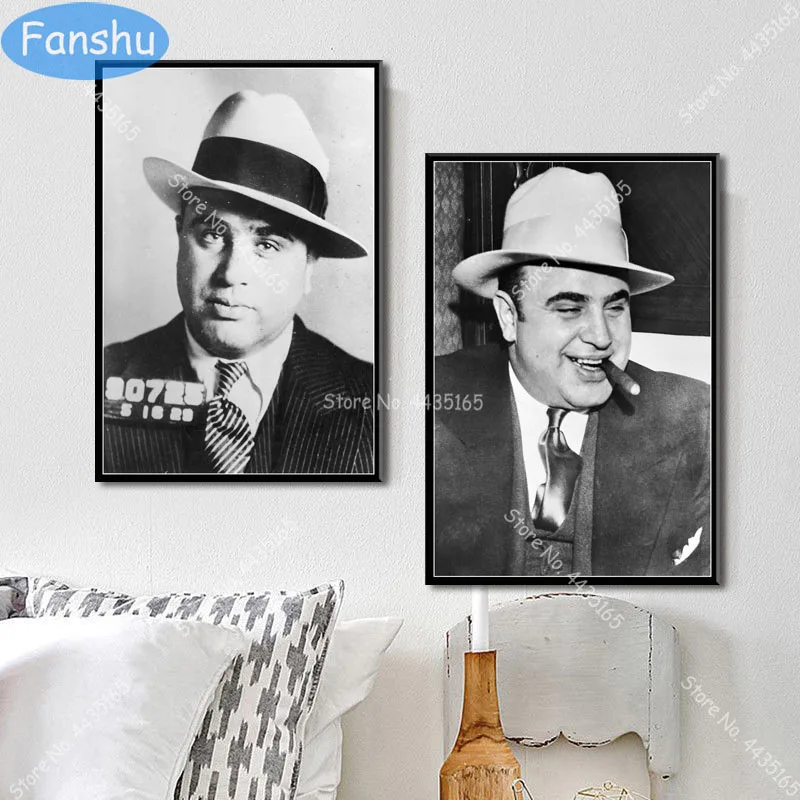 Плакат Al Capone с изображением знаменитых людей настенная Картина на холсте плакаты