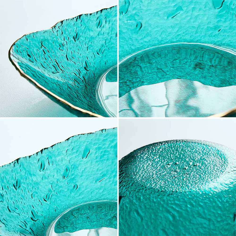 Стеклянная миска в японском стиле прозрачная для фруктов салатов супа десертов