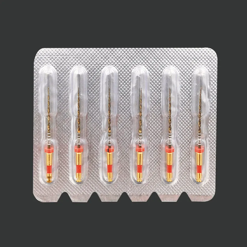 Dental Wave Gold One Files 6pcs/pack Reciprocational Large Primary Files Rotary Dental Endo NITI Files Endodontic Dental Files