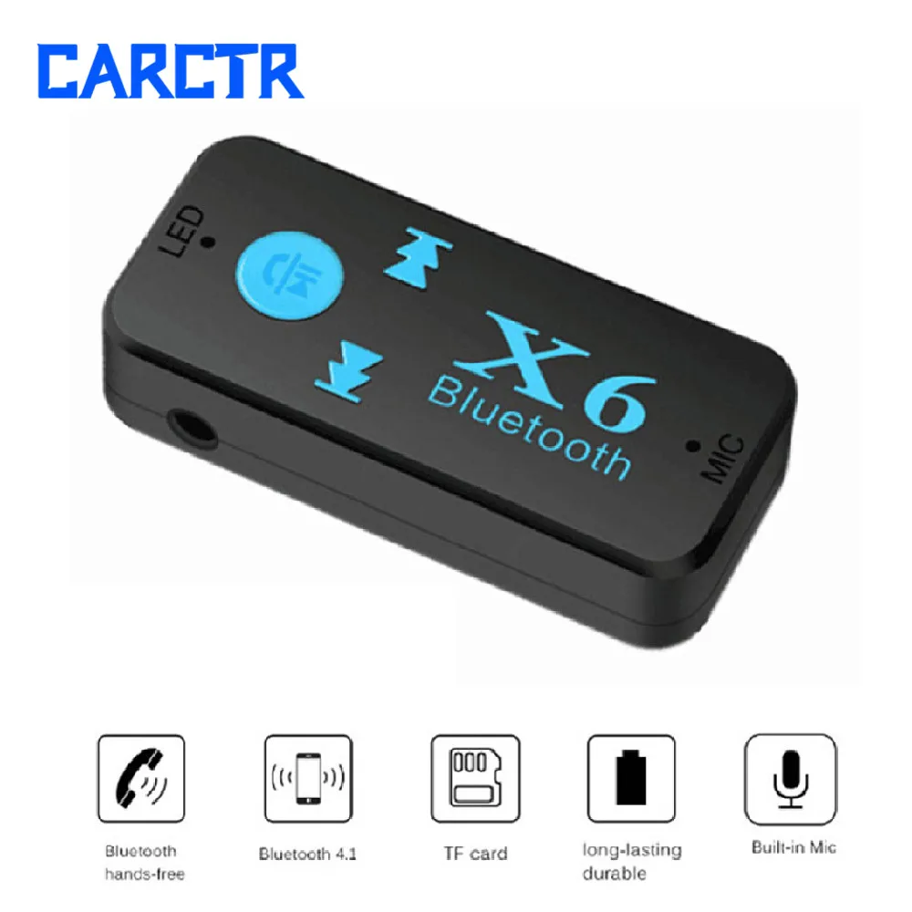 Автомобильный Bluetooth аудио приемник Handsfree автомобильный AUX микрофон Авто Музыка