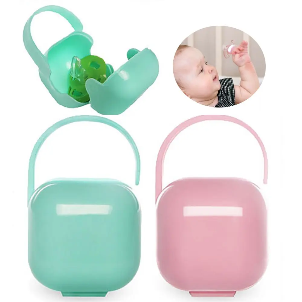 

1 Pack Baby Travel Portable PP Plastic Pacifier Storage Box Newborn Pacifier Safety Dustproof Container Kids Food Storage