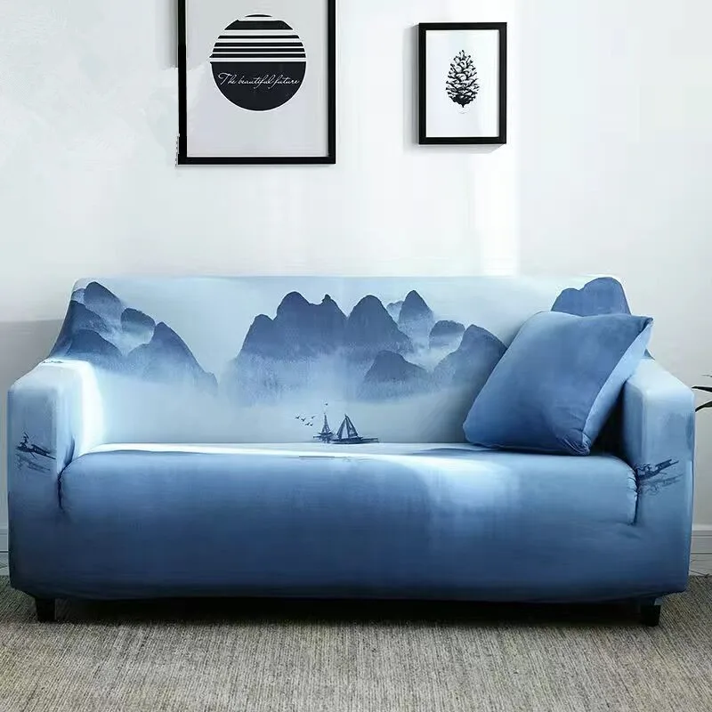 

Elastic Stretch Sofa Cover Flower Slipcovers All-inclusive Couch Case for Different Shape Sofa Loveseat Chair L-Style