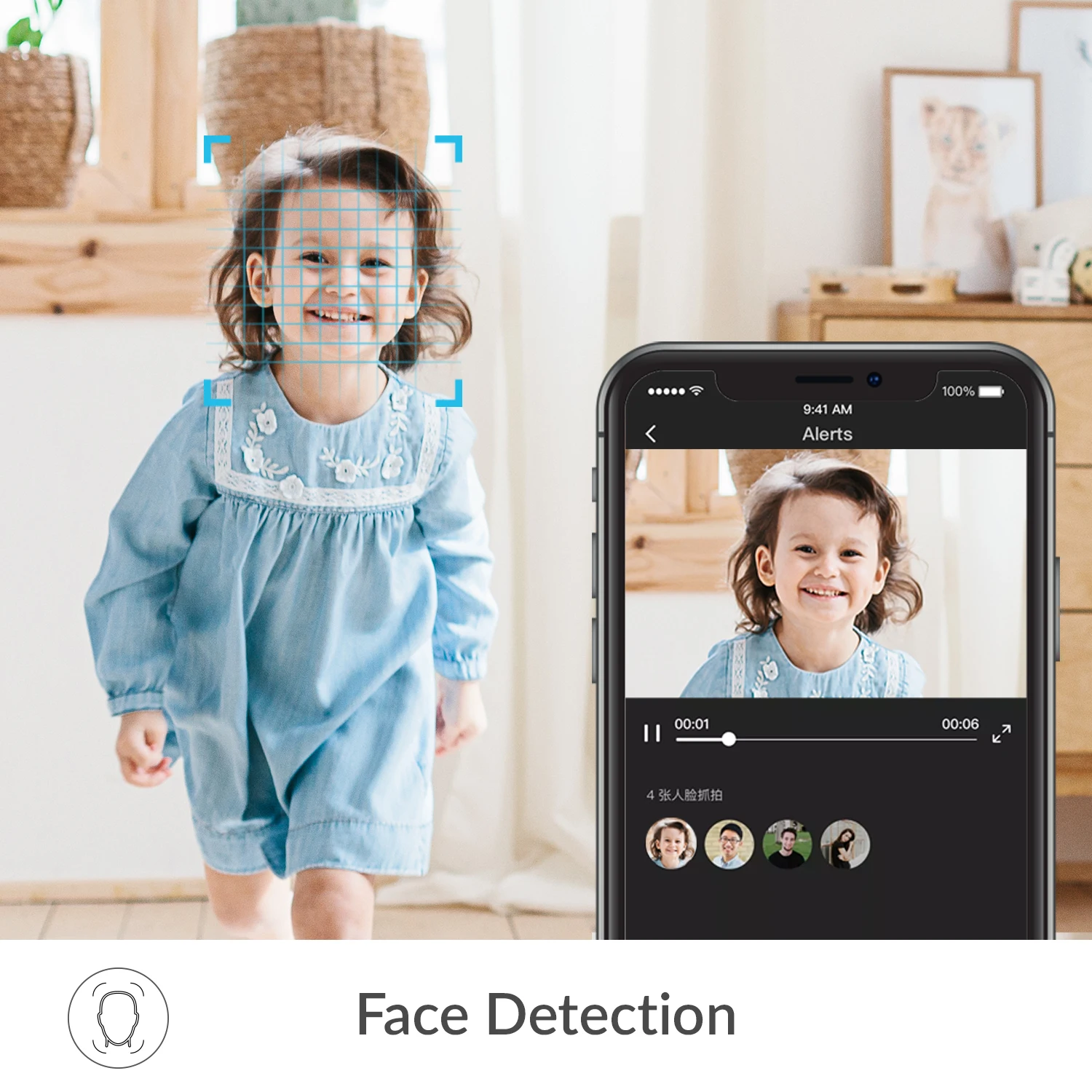 YI Dome U Pro камера безопасности 2K домашняя панорамирование и наклон с Wifi 360 ° Авто