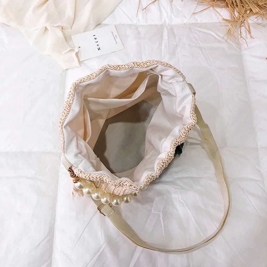 Женская сумка сумка-мессенджер из искусственной кожи пляжная с цветами простой