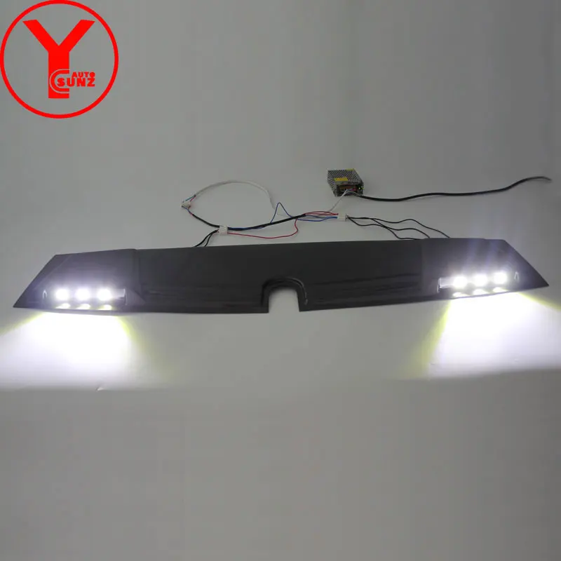 УГЛЕРОДНЫЙ светодиодный спойлер на крышу raptor для MITSUBISHI PAJERO SPORT triton L200 ABS аксессуары для Montero sport YCSUNZ