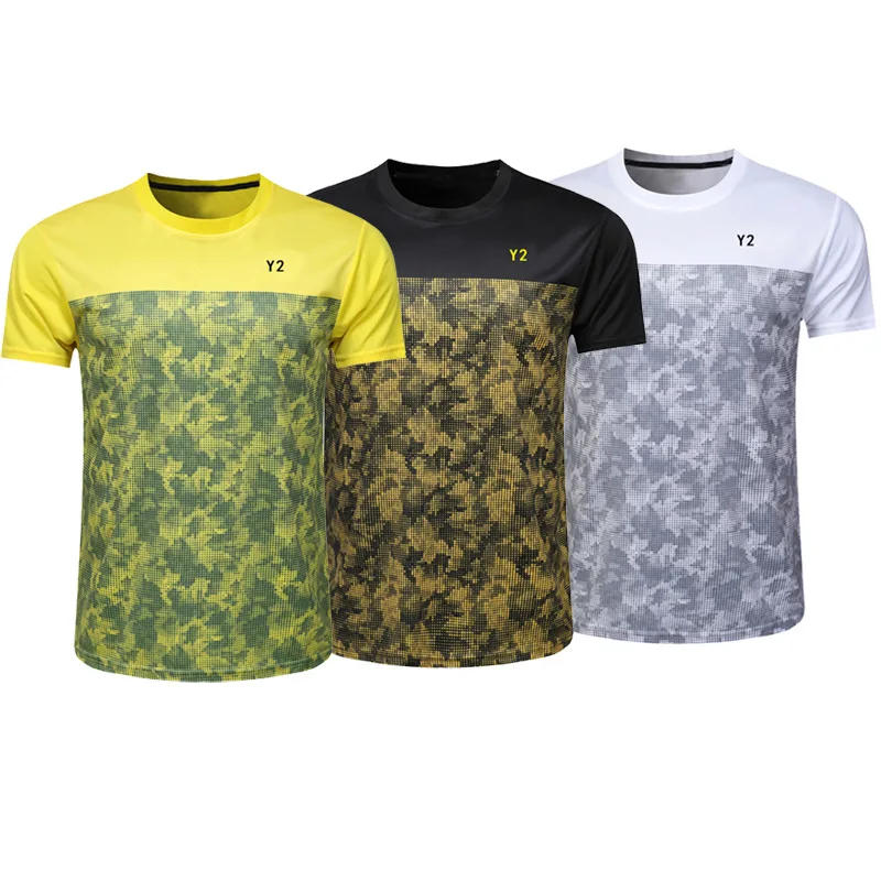 Одежда для бадминтона мужчин и женщин дышащая футболка Топы быстросохнущая