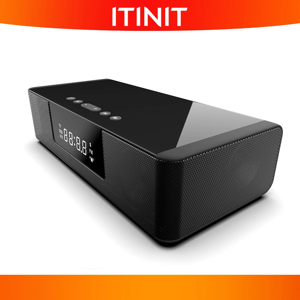 

ITINIT Y11 20W Bluetooth Speaker Alarm Clock FM Radio Theater LED Display Portable Speaker Wireless Bluetooth Speaker