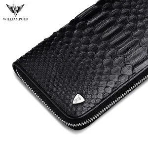 Luxury Brand 100% Snakeskin Alligator Pattern Fashion Business Men
Wallets Long Black zipper Mens Purse Male Men Wallet Bag NEW 240.99 USD