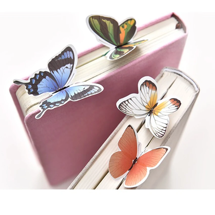 Винтажные Закладка с бабочкой в стиле ретро Красивая бумажная для книги бумага