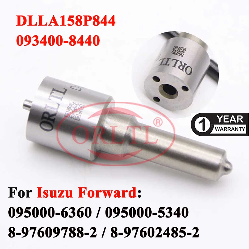 

ORLTL Diesel Injection Nozzle DLLA158P844 Diesel Sprayer DLLA 158 P 844 For Isuzu Forward 095000-6363,095000-5342,8-97602485-7