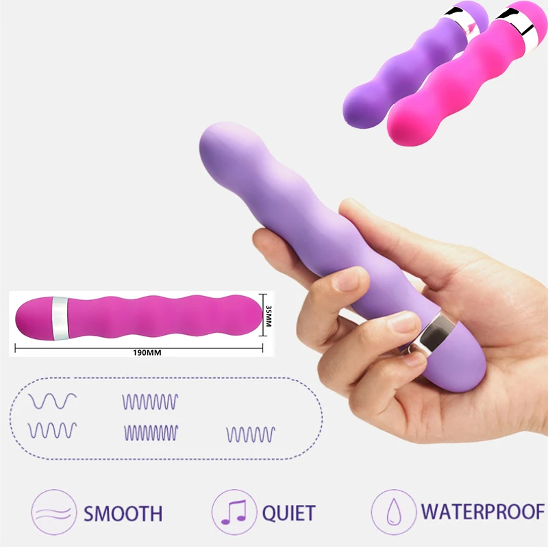 Multi-скорость G-Spot Влагалище фаллоимитатор вибратор клитора Анальная пробка