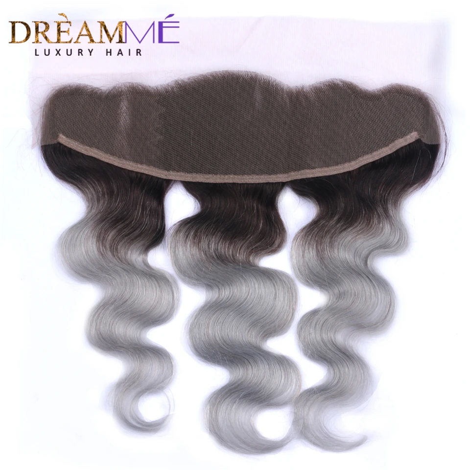 Предварительно выщипанные 13X4 кружевные фронтальные волосы с эффектом омбре