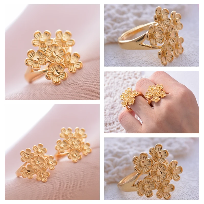 Wando яркое/матовое кольцо с цветком популярный дизайн очаровательный стиль для