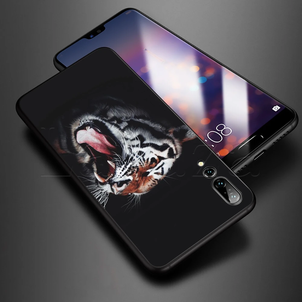 Мягкий силиконовый чехол Lavaza Roaring tiger для Honor Note 6A 7A 7X 8A 8X 8C 9 9X 10 20 20S 9A 10X Y6P Pro