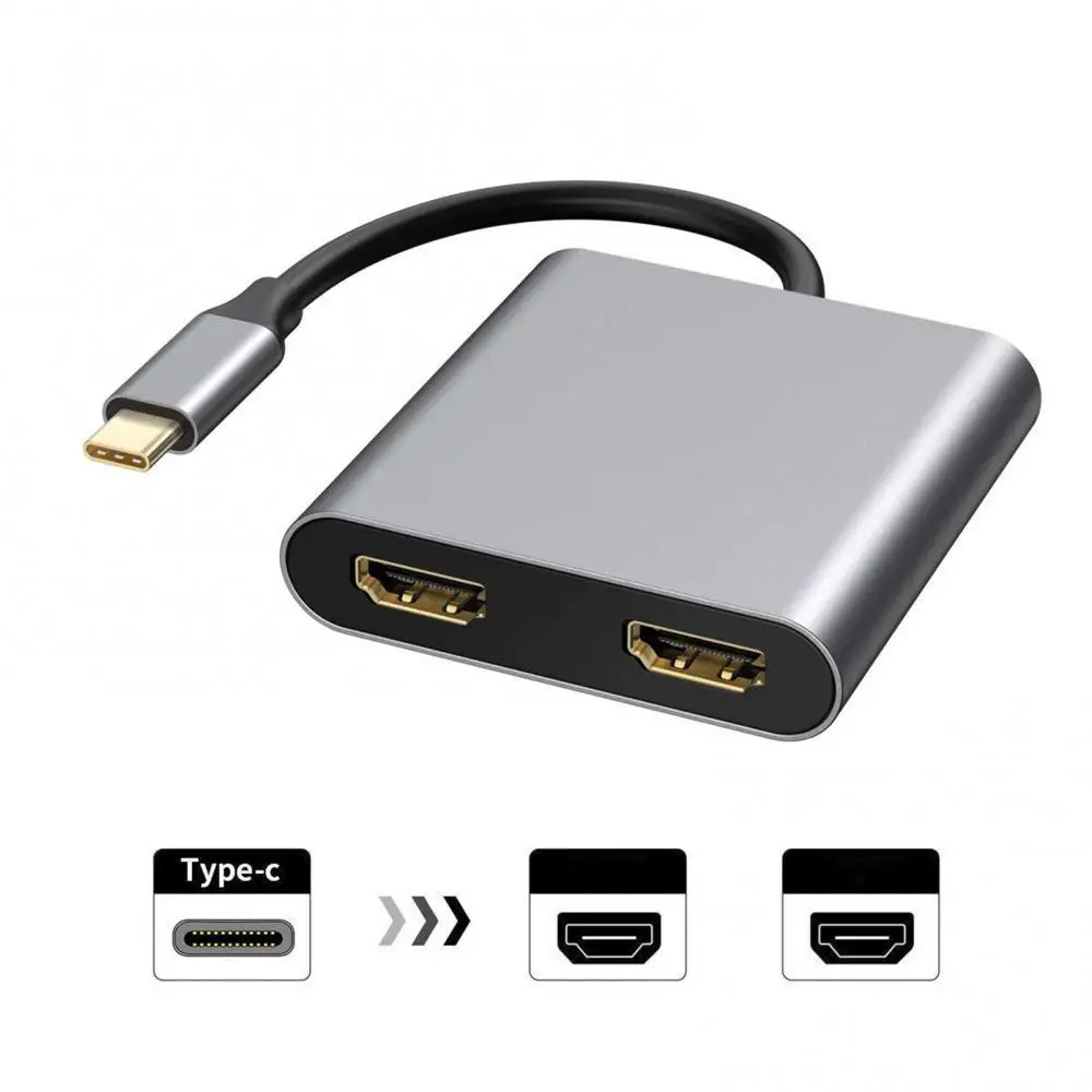 

Док-станция 2 в 1 с портом Type-C и двумя дисплеями 4K