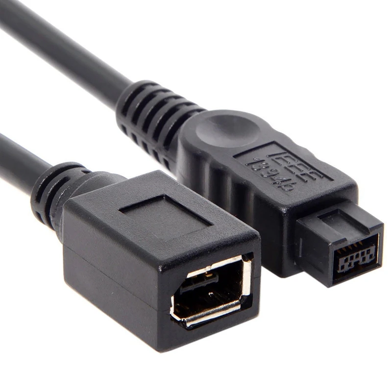 Высота каблука 10 см 1394 6Pin женский 1394B 9Pin мужской Firewire 400 до 800 кабель