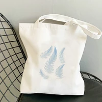 feathers reusable bag bags with handle large for women designer handbags canvas shopping boutique handbag shopper customizable