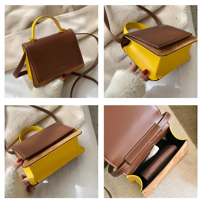 Женская сумка мессенджер Vento Marea маленькая винтажная с лоскутным клапаном из