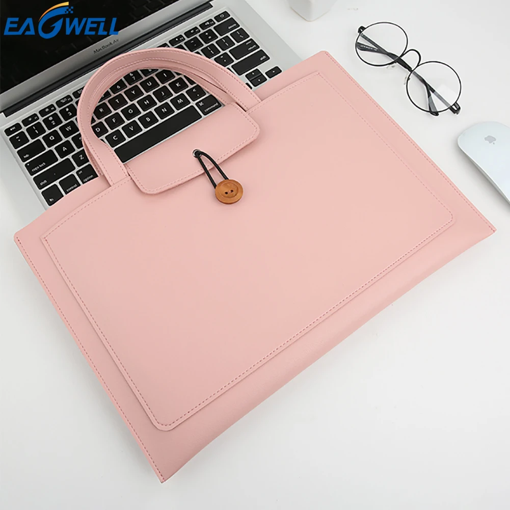 Сумка для ноутбука чехол Macbook Air Pro 13 14 15 6 дюймов PU Leatehr Портативная сумка Xiaomi Dell