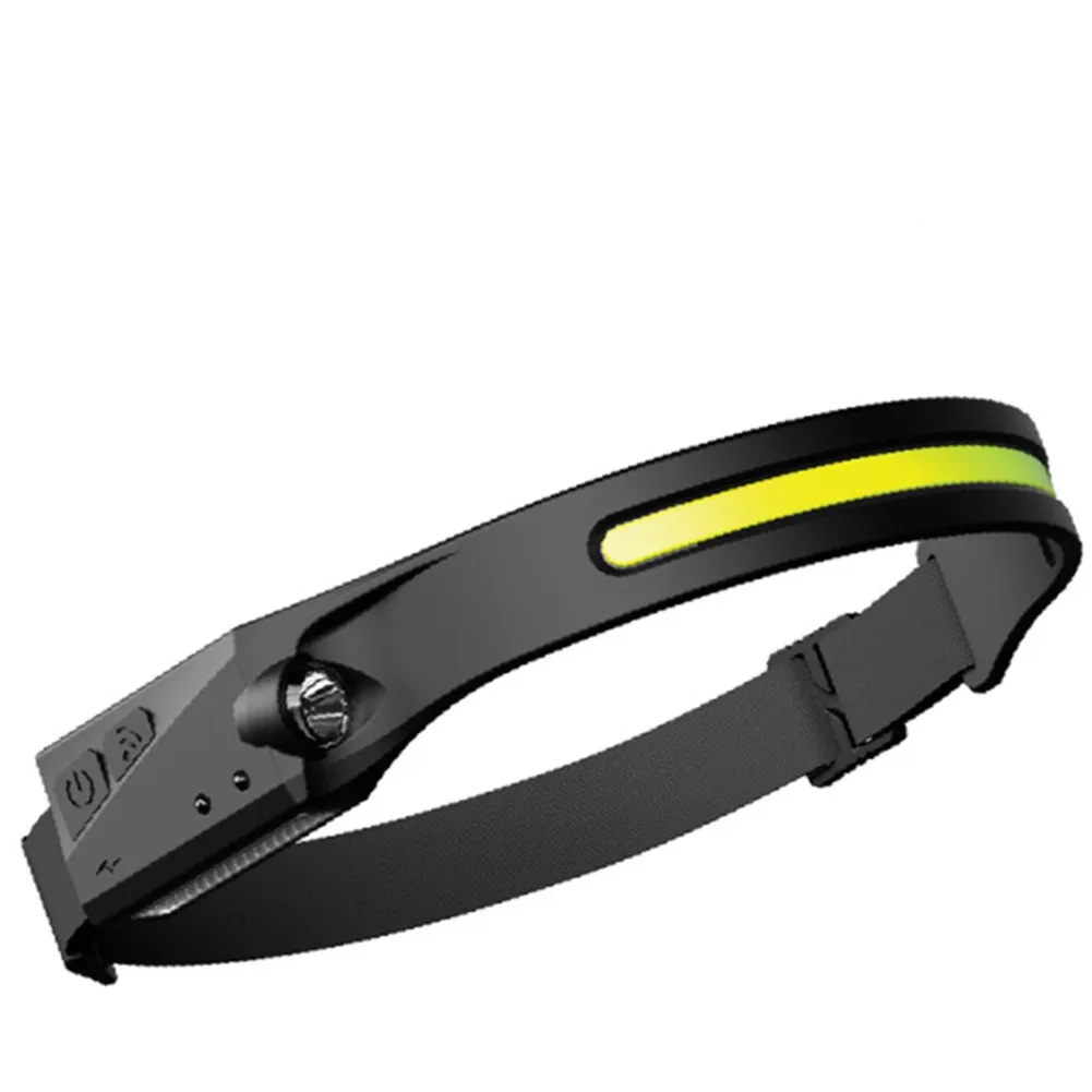 

COB+LED Rechargeable Night Running Headlight Waterproof Dual Light Source Portable Night Fishing Adjustable Silicone Headlight