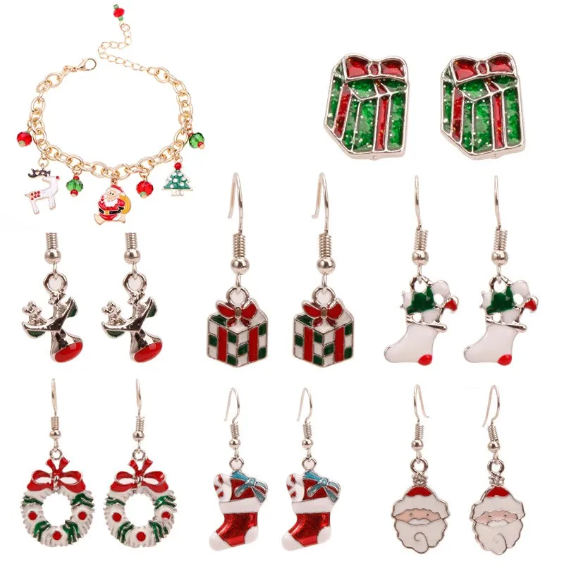 Счастливого Рождества ювелирных изделий с рисунком Санта Клаус браслет