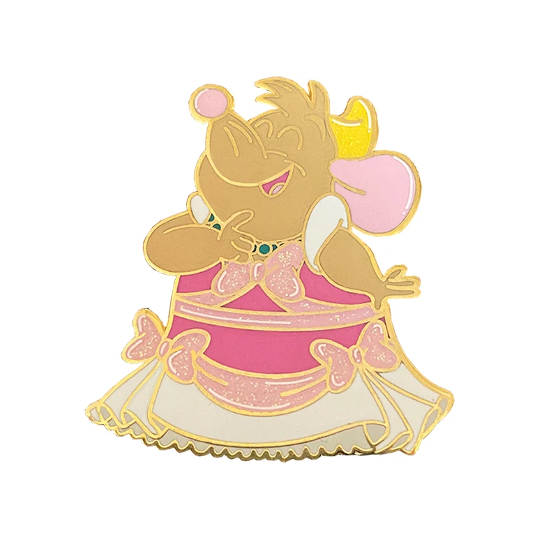 Индивидуальная Красивая заколка для лацканов в виде милых животных мышей леди