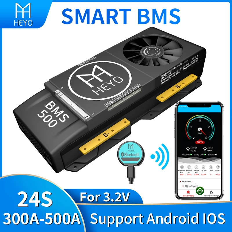 Умный балансир bms lifepo4 24s 72 в bluetooth 30 А 40 3 2 а номинальная защита от заряда и разряда