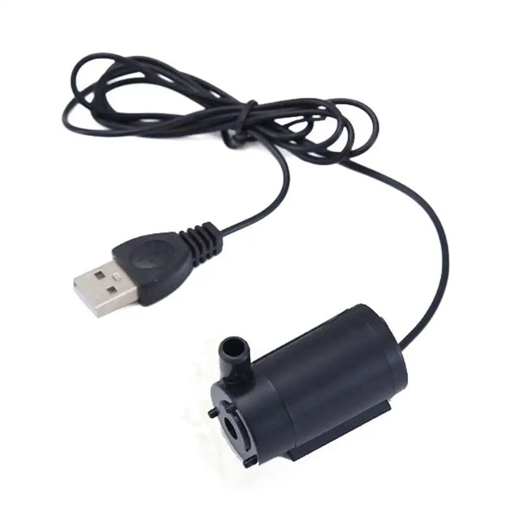 Питаемые через USB порт Micro подводный водяной насос мини 3L/мин воды 1A 3 м водяной насос для аквариума, фонтан для рыбы/стеклянный резервуар для аквариума