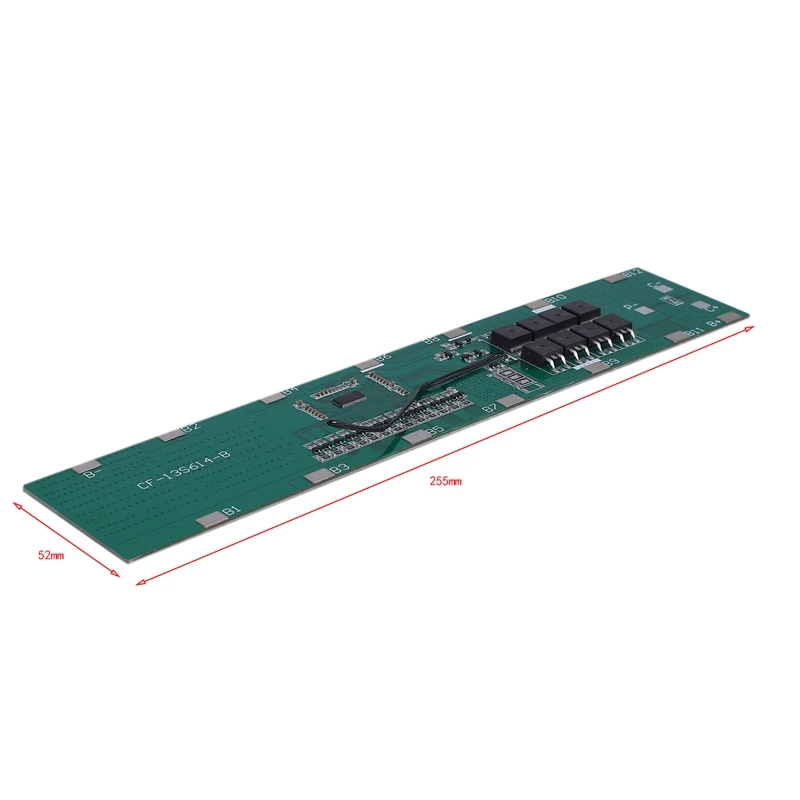 13S 48V 30A 18650 литий ионная защита батареи BMS PCB платы с защитой баланса
