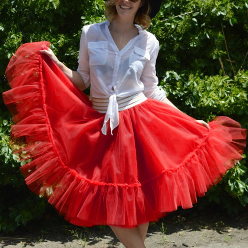 Женские юбки кринолиновая подъюбник вечерняя юбка для вечеринки винтажная