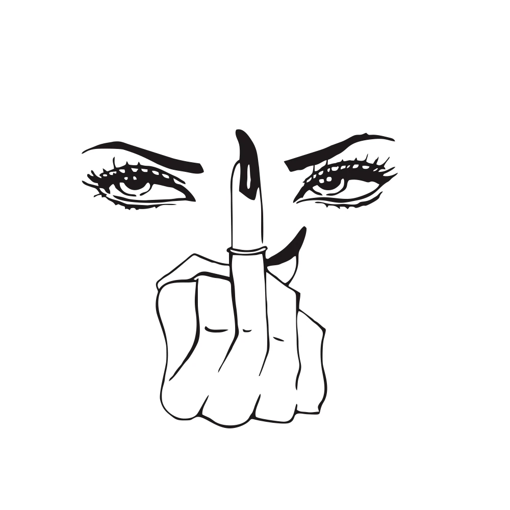 

Personality car stickers car applique adornment creative DIY eye girl modelling motorcycle truck vinyl stickers accessories