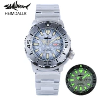 heimdallr v2 version frost texture dial sapphire stainless steel automatic movement mens diver watch 200m water resistant lume