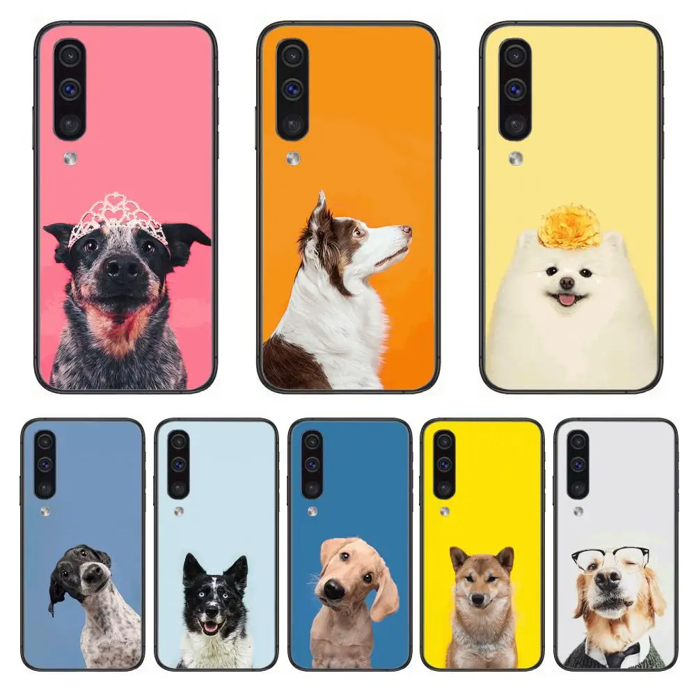 

Teddy Bulldog Pomeranian Corgi Cute dog· Phone Case Hull For Samsung Galaxy A 3 5 6 7 8 9 E 2018 Plus 2017 E S Black Shell Art